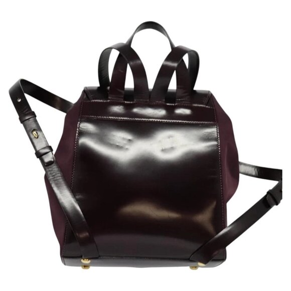 CELINE Backpack Leather Purple Gold - Picture 3 of 16